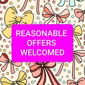 Reasonable offers welcome